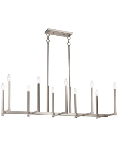 Livex Lighting Livex Alpine 10-light Bn Linear Chandelier