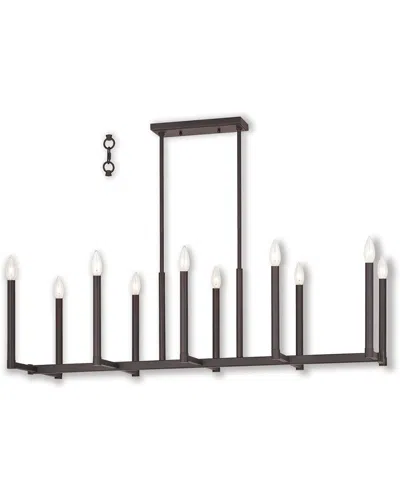 Livex Lighting Livex Alpine 10-light Bronze Linear Chandelier