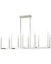 Livex Lighting Livex Alpine 10-light Pn Linear Chandelier