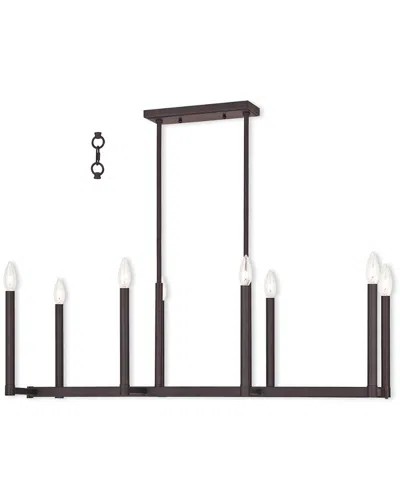 Livex Lighting Livex Alpine 8-light Bronze Linear Chandelier