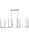 Livex Lighting Livex Alpine 8-light Brushed Nickel Linear Chandelier