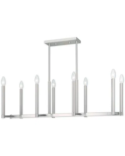Livex Lighting Livex Alpine 8-light Brushed Nickel Linear Chandelier