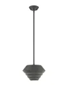 Livex Lighting Livex Amsterdam 1 Lt Scandinavian Gray Mini Pendant
