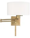 Livex Lighting Livex 1 Lt Antique Brass Swing Arm Wall Lamp