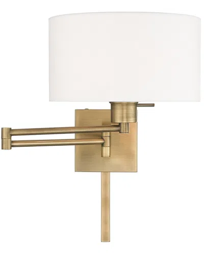 Livex Lighting Livex 1 Lt Antique Brass Swing Arm Wall Lamp