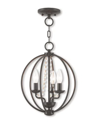 Livex Lighting Livex Arabella 3-light Ebz Mini Chandelier/flush Mount