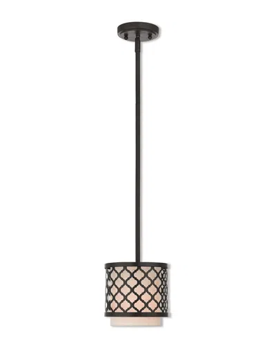 Livex Lighting Livex Arabesque 1 Lt Ebz Mini Pendant In Black