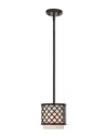 Livex Lighting Livex Arabesque 1 Lt Ebz Mini Pendant