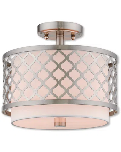 Livex Lighting Livex Arabesque 2 Light Bn Ceiling Mount