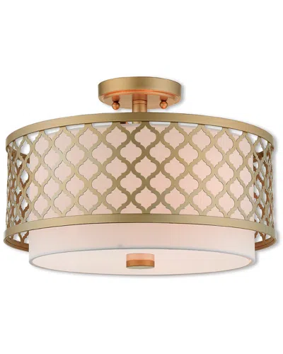 LIVEX LIGHTING LIVEX ARABESQUE 3-LIGHT SG CEILING MOUNT