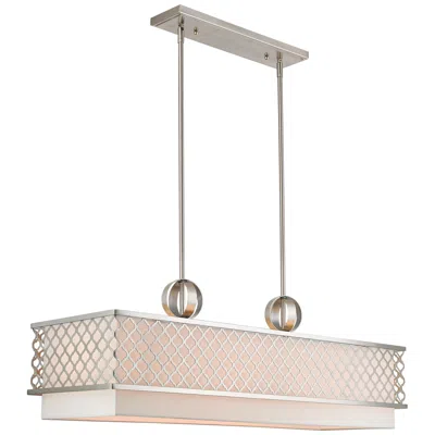 Livex Lighting Livex Arabesque 39 3/4" Wide Nickel Kitchen Island Light Pendant
