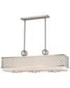 Livex Lighting Livex Arabesque 6 Light Bn Linear Chandelier