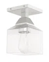 Livex Lighting Livex Aragon 1 Light Polished Chrome Ceiling Mount