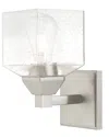 Livex Lighting Livex Aragon 1 Lt Brushed Nickel Wall Sconce