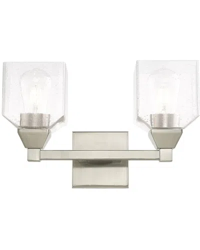 Livex Lighting Livex Aragon 2 Lt Brushed Nickel Bath Vanity