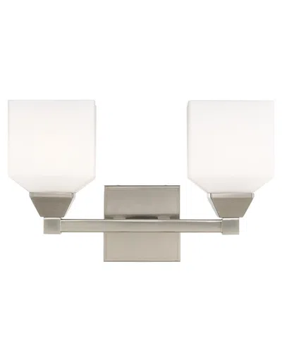 Livex Lighting Livex Aragon 2 Lt Brushed Nickel Bath Vanity