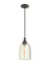 Livex Lighting Livex Art Glass 1-light English Bronze Mini Pendant