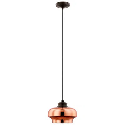 Livex Lighting Livex Art Glass 9 1/4" Wide English Bronze Mini Pendant