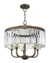 Livex Lighting Livex Ashton 5-light Pbz Chandelier/ceiling Mount In Gold