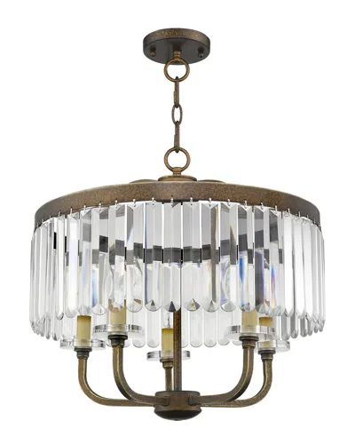 LIVEX LIGHTING LIVEX ASHTON 5-LIGHT PBZ CHANDELIER/CEILING MOUNT