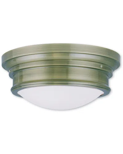 Livex Lighting Livex Astor 3-light Antique Brass Ceiling Mount