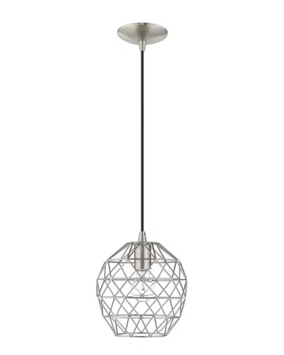 Livex Lighting Livex Astoria 3-light Brushed Nickel Chandelier In Gray
