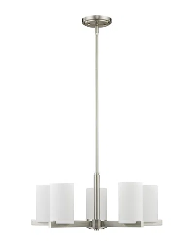 Livex Lighting Livex Astoria 5-light Brushed Nickel Chandelier