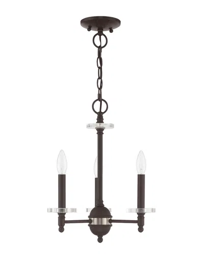 Livex Lighting Livex Bancroft 3 Light Bronze Mini Chandelier