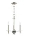 Livex Lighting Livex Bancroft 3 Light Brushed Nickel Mini Chandelier