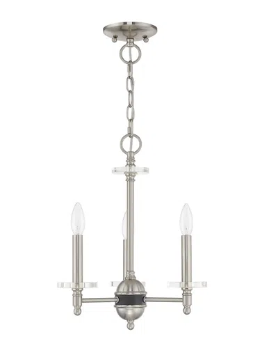 Livex Lighting Livex Bancroft 3 Light Brushed Nickel Mini Chandelier