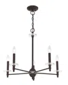 Livex Lighting Livex Bancroft 5 Light Bronze Chandelier