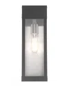 Livex Lighting Livex Barrett 1 Lt Scandinavian Gray Outdoor Wall Lantern In Gray