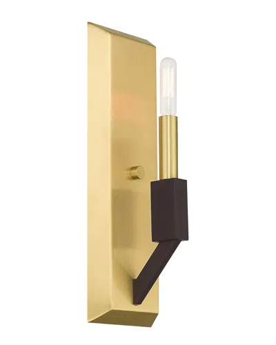 Livex Lighting Livex Beckett 1 Lt Satin Brass & Bronze Ada Wall Sconce
