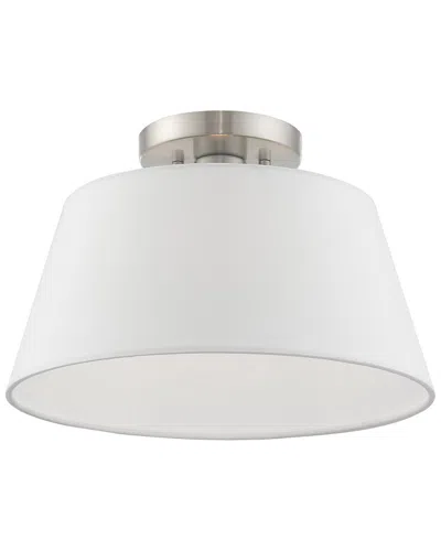 Livex Lighting Livex Belclaire 1 Light Brushed Nickel Ceiling Mount