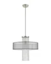 Livex Lighting Livex Bella Vista 1 Lt Brushed Nickel Pendant Chandelier