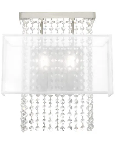 Livex Lighting Livex Bella Vista 2 Lt Brushed Nickel Ada Wall Sconce