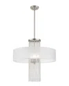 Livex Lighting Livex Bella Vista 4 Lt Brushed Nickel Pendant Chandelier