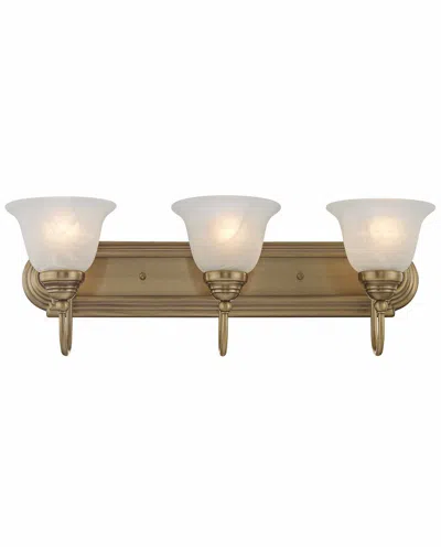 Livex Lighting Livex Belmont 3-light Antique Brass Bath-light