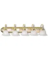 Livex Lighting Livex Belmont 5-light Pb & Polished Chrome Bath-light