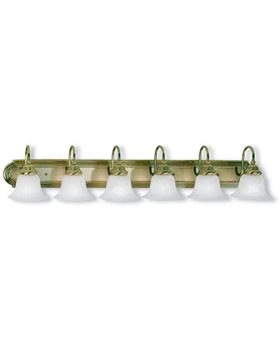 Livex Lighting Livex Belmont 6-light Antique Brass Bath-light