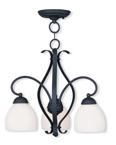 Livex Lighting Livex Brookside 3-light Black Chandelier