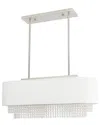 Livex Lighting Livex Carlisle 3 Light Brushed Nickel Linear Chandelier