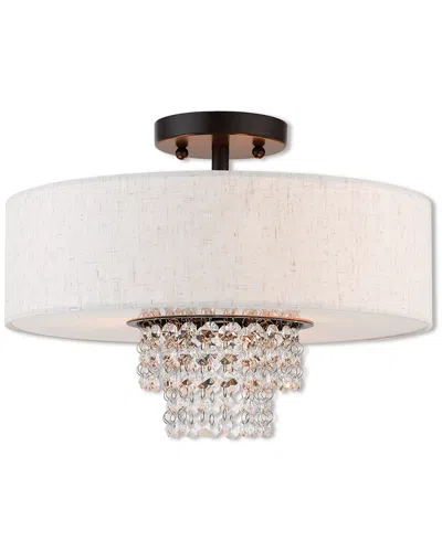 Livex Lighting Livex Carlisle 3 Light Ebz Ceiling Mount