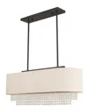 Livex Lighting Livex Carlisle 3 Light English Bronze Linear Chandelier