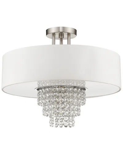 Livex Lighting Livex Carlisle 4-light Brushed Nickel Ceiling Mount