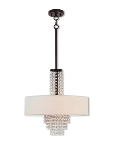 Livex Lighting Livex Carlisle 4 Lt Ebz Pendant Chandelier