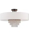 Livex Lighting Livex Carlisle 5 Light Ebz Ceiling Mount In White