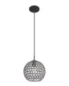 Livex Lighting Livex Cassandra 1 Lt Black Mini Pendant