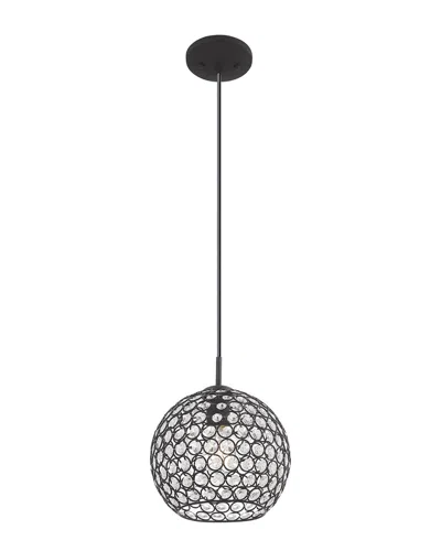 Livex Lighting Livex Cassandra 1 Lt Black Mini Pendant