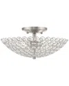 Livex Lighting Livex Cassandra 2 Lt Brushed Nickel Ceiling Mount